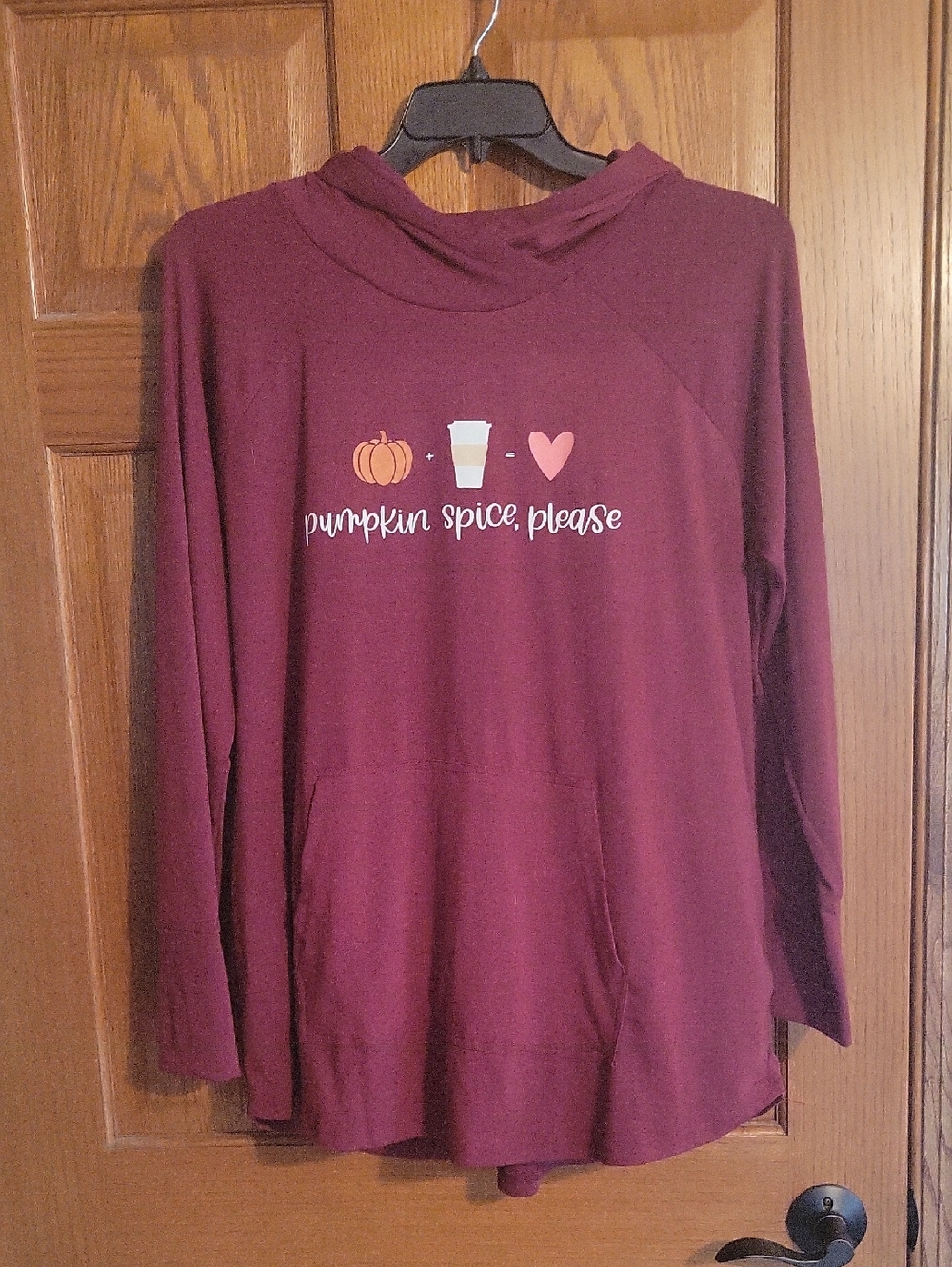 LuLaRoe Burgundy XL Hooded Pullover